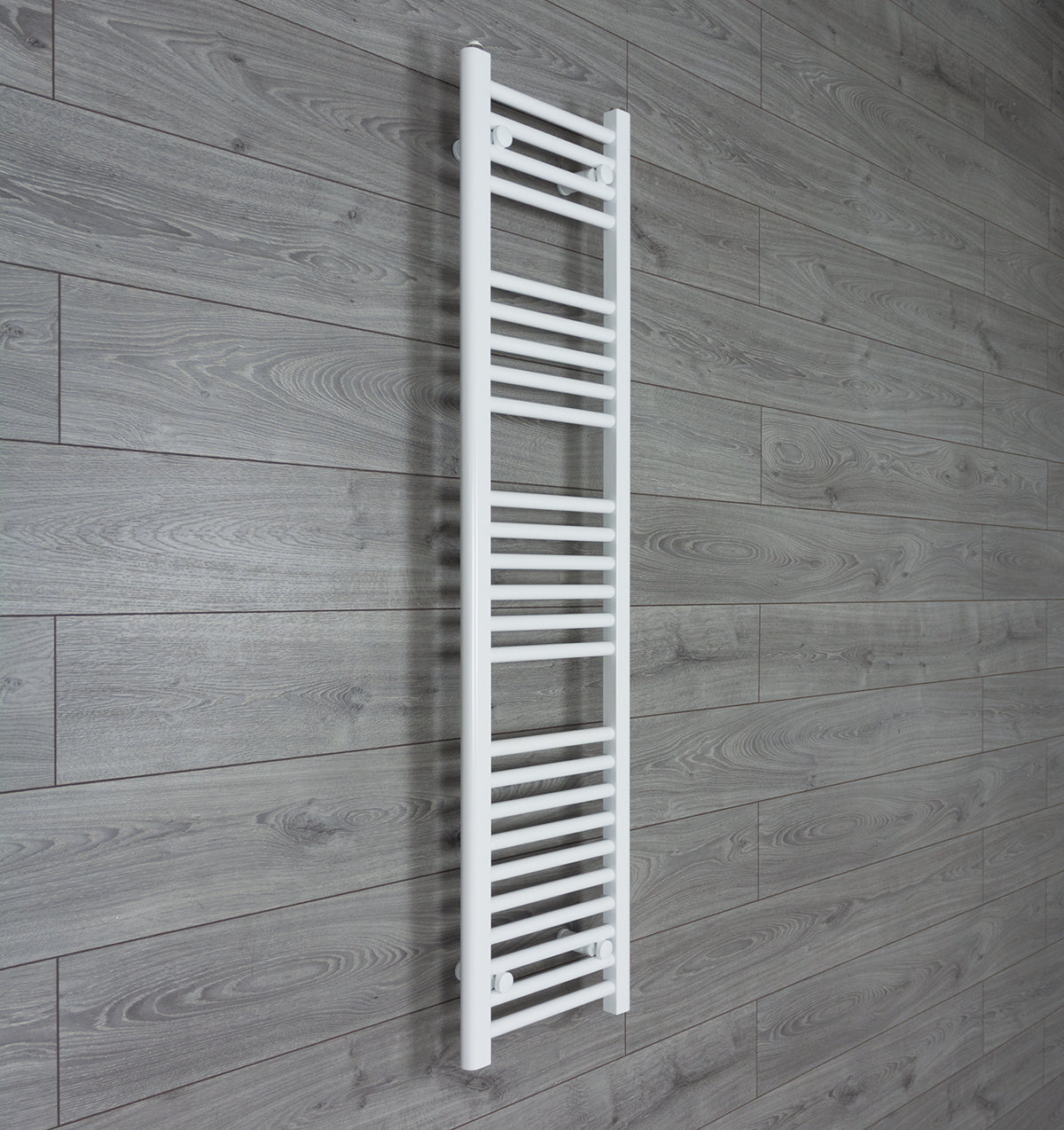 300mm Wide Flat White Towel Radiators