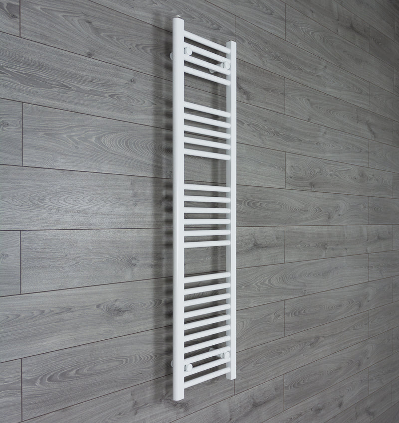 300mm Wide Flat White Towel Radiators