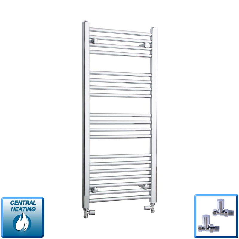 Pipe Centers: 400, 450, 500, 550 – 400-1800 mm High Heated Towel Rail