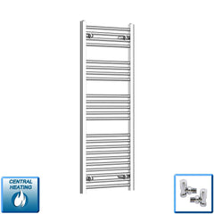 Pipe Centers: 400, 450, 500, 550 – 400-1800 mm High Heated Towel Rail