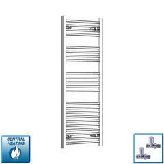 Pipe Centers: 400, 450, 500, 550 – 400-1800 mm High Heated Towel Rail
