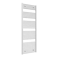 600mm Wide x 1744mm Heated Towel Rail Straight White Central Heating