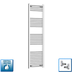 Pipe Centers: 400, 450, 500, 550 – 400-1800 mm High Heated Towel Rail