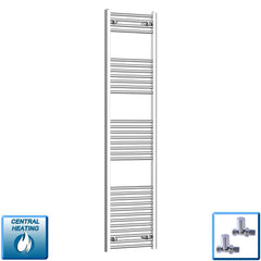 Pipe Centers: 400, 450, 500, 550 – 400-1800 mm High Heated Towel Rail