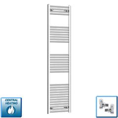 Pipe Centers: 400, 450, 500, 550 – 400-1800 mm High Heated Towel Rail