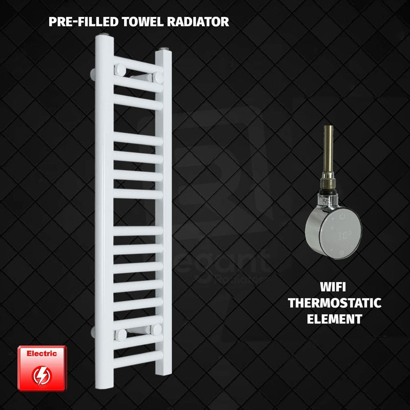 ER-Wifi Thermostatic 200 x 800 Flat White Pre-Filled Electric Towel Rail HTR