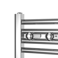 250 x 1000 Flat Chrome Pre-Filled Electric Heated Towel Rail