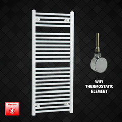 ER-Wifi Thermostatic 500 x 1200 Flat White Pre-Filled Electric Heated Towel Rail
