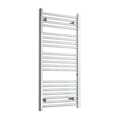 Without Valves 500mm Wide 1100mm High Chrome Heated Flat Towel Radiator