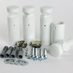 600 x 1760 Heated Towel Rail Curved White Central Heating