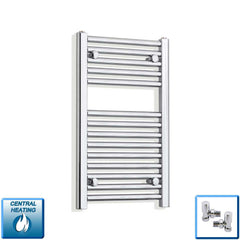 Cheap 450 x 688 Heated Straight Towel Rail Chrome