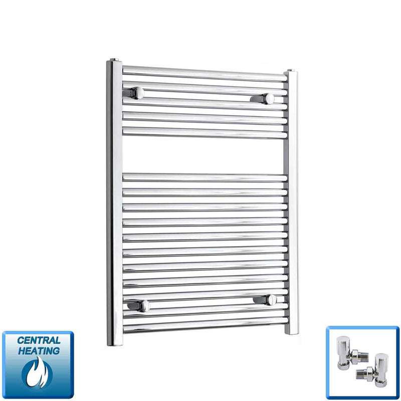 Pipe Centers: 400, 450, 500, 550 – 400-1800 mm High Heated Towel Rail