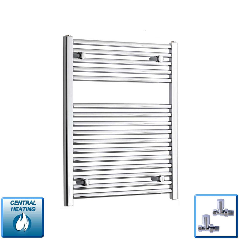 Pipe Centers: 400, 450, 500, 550 – 400-1800 mm High Heated Towel Rail