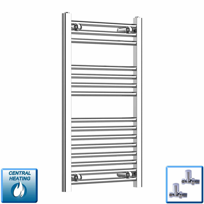 Pipe Centers: 400, 450, 500, 550 – 400-1800 mm High Heated Towel Rail