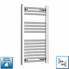 Pipe Centers: 400, 450, 500, 550 – 400-1800 mm High Heated Towel Rail