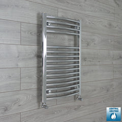 Cheap 600 x 764 Heated Flat Chrome Towel Rail Chrome