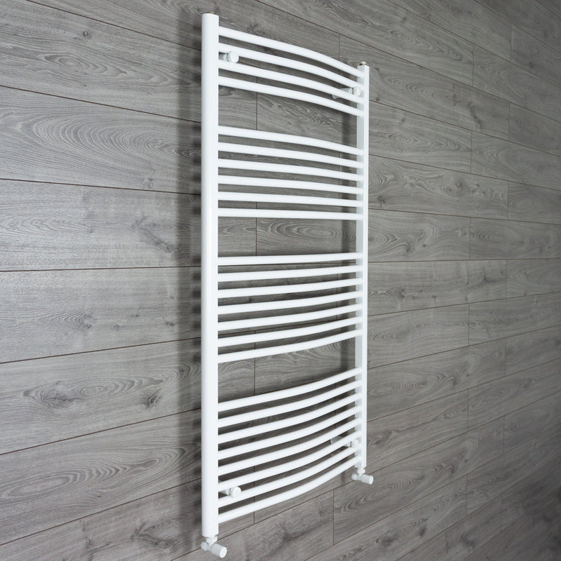 750 x 1500 Hight Heated Towel Radiator in Curved White