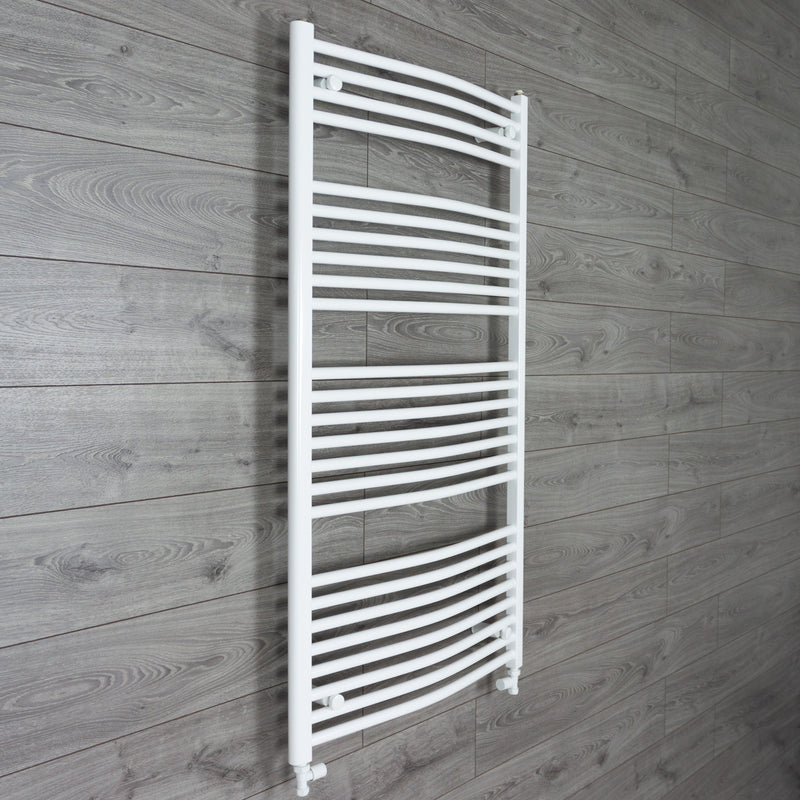 750 x 1500 Hight Heated Towel Radiator in Curved White
