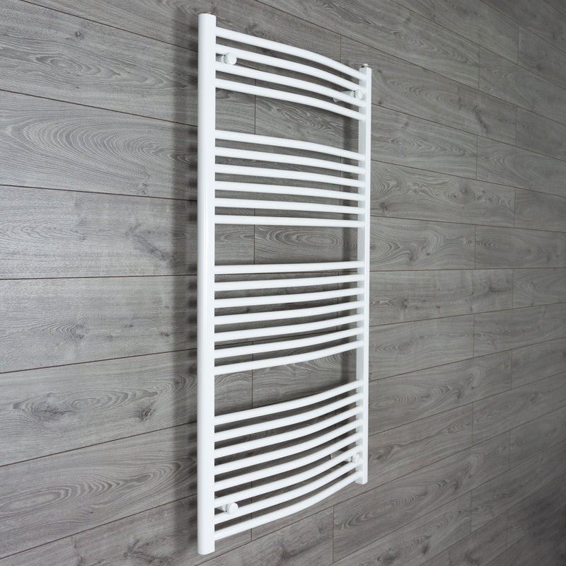 750 x 1500 Hight Heated Towel Radiator in Curved White