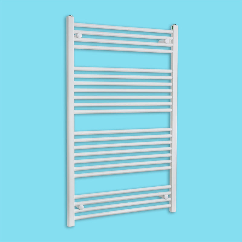 750 x 1200 Heated Towel Rail Straight White Central Heating