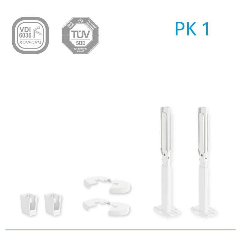 PK1 - Floor Brackets for Panel Radiators (300-1000mm)