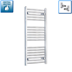 Pipe Centers: 400, 450, 500, 550 – 400-1800 mm High Heated Towel Rail