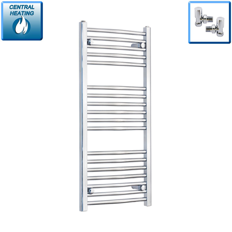 Pipe Centers: 400, 450, 500, 550 – 400-1800 mm High Heated Towel Rail