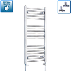 Pipe Centers: 400, 450, 500, 550 – 400-1800 mm High Heated Towel Rail