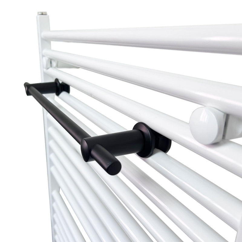 Black Hanger Extra Towel Rail Radiator Bar 460mm - Companyblue