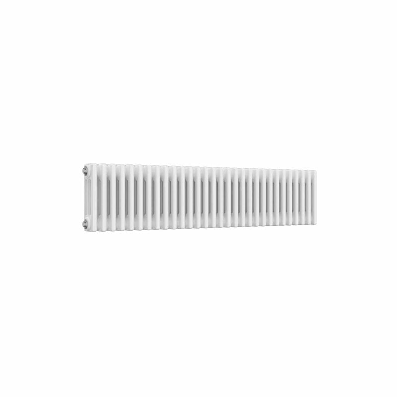 3 Column / 300 x 1370 mm Reina Colona White Traditional Column Horizontal Radiator