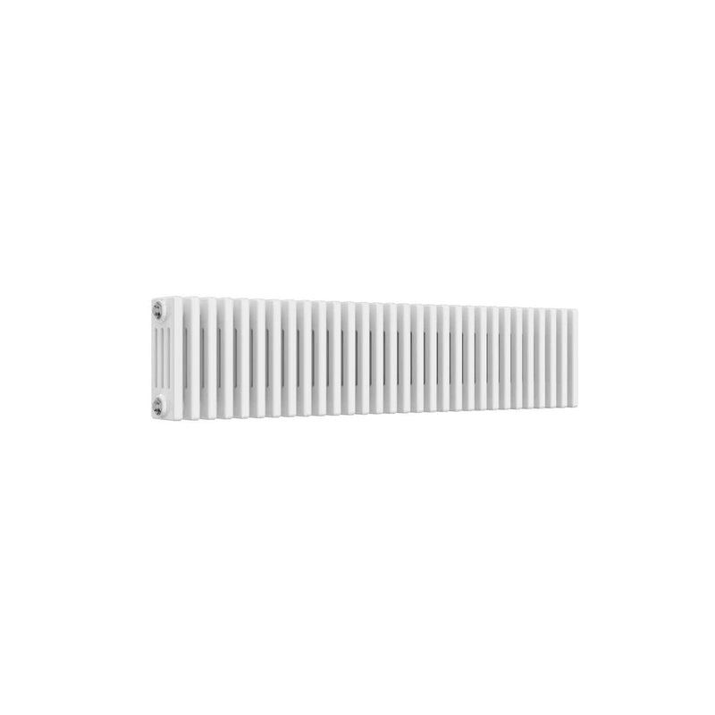 4 Column / 300 x 1010 mm Reina Colona White Traditional Column Horizontal Radiator