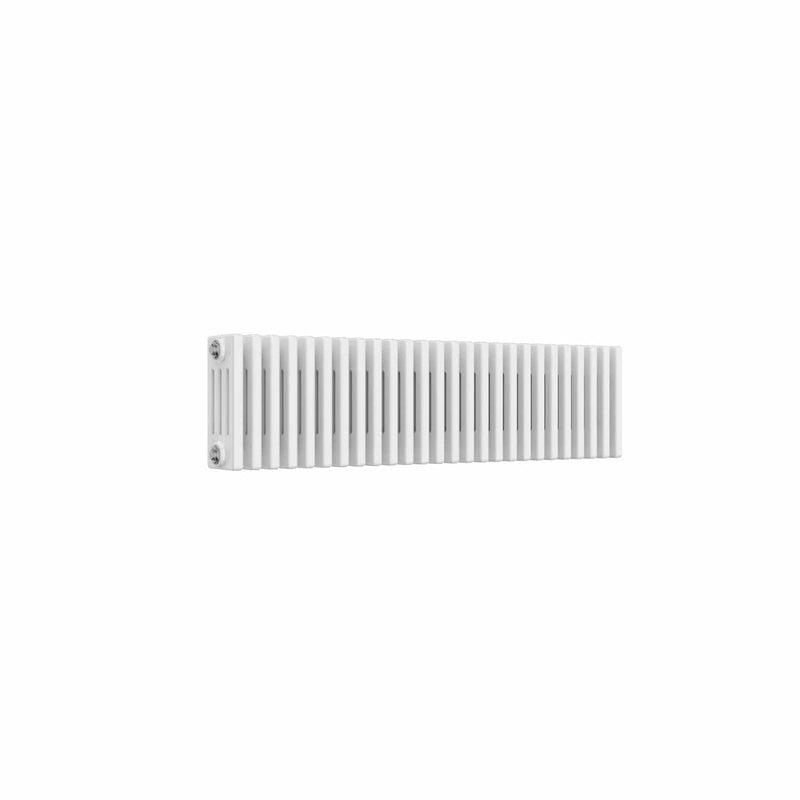 4 Column / 300 x 1190 mm Reina Colona White Traditional Column Horizontal Radiator
