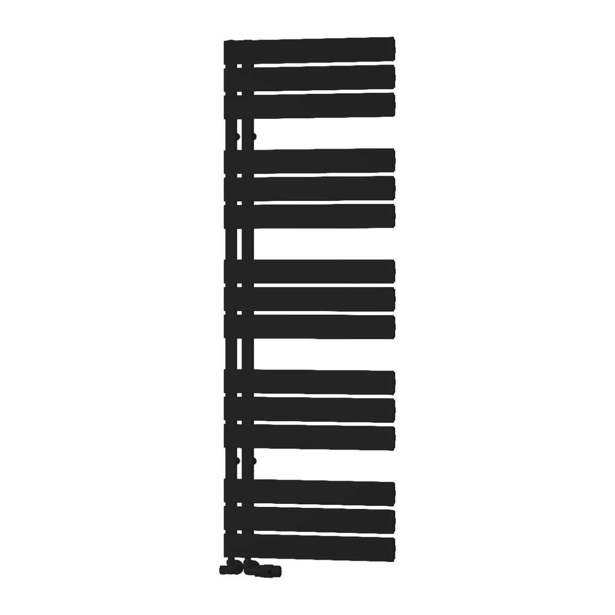Matt Black Heated Towel Rail