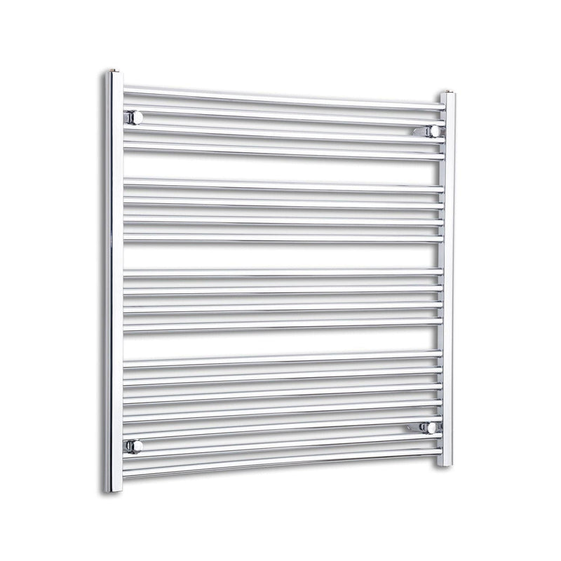Towel Rail Only 1000mm Wide 1000mm High Flat Chrome Heated Towel Rail