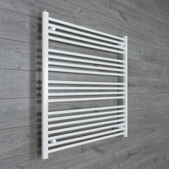 Towel Rail Only 1000mm Wide 1000mm High Flat White Heated Towel Radiator