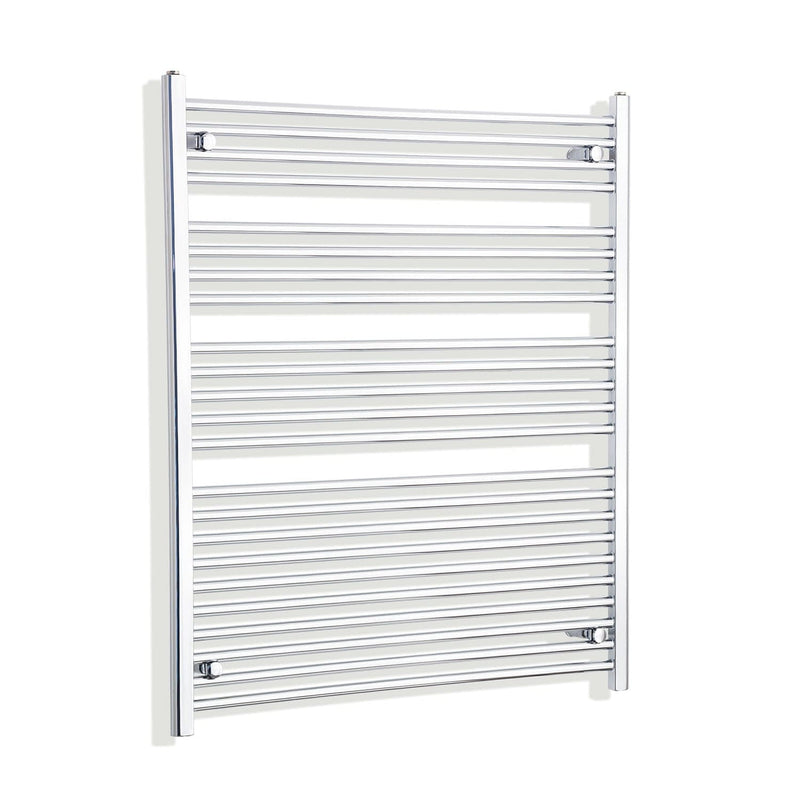 Towel Rail Only 1000mm Wide 1200mm High Flat Chrome Heated Towel Rail HTR