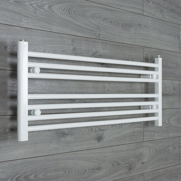 Towel Rail Only 1000mm Wide 400mm High Flat White Heated Towel Rail Radiator