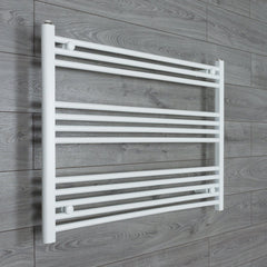 Towel Rail Only 1000mm Wide 700mm High Flat White Heated Towel Rail Radiator