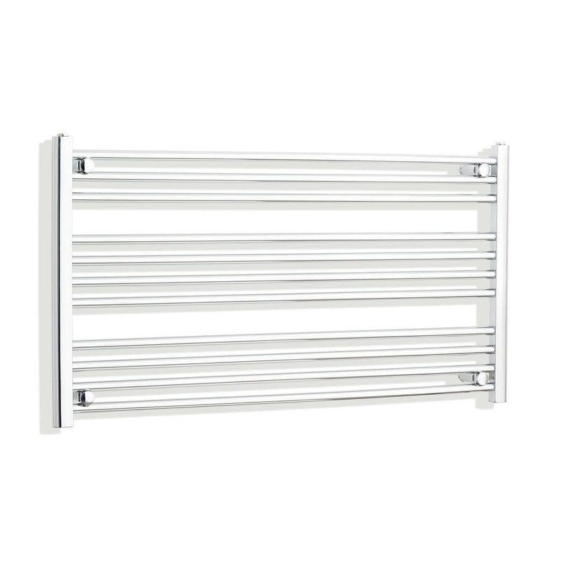 Towel Rail Only 1200mm Wide 600mm High Flat Chrome Heated Towel Rail HTR