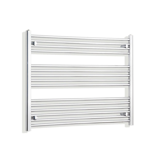 Towel Rail Only 1200mm Wide 800mm High Flat Chrome Heated Towel Radiator