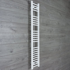 Towel Rail Only 200mm Wide 1400mm High Flat White Heated Towel Rail Radiator