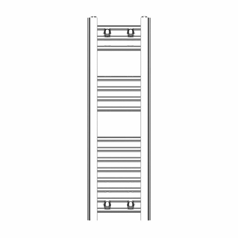 250 x 800 Chrome Dual Fuel Flat Heated Towel Rail