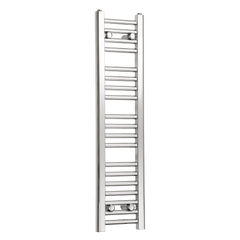 Towel Rail Only 250mm Wide 1000mm High Flat Chrome Heated Towel Radiator