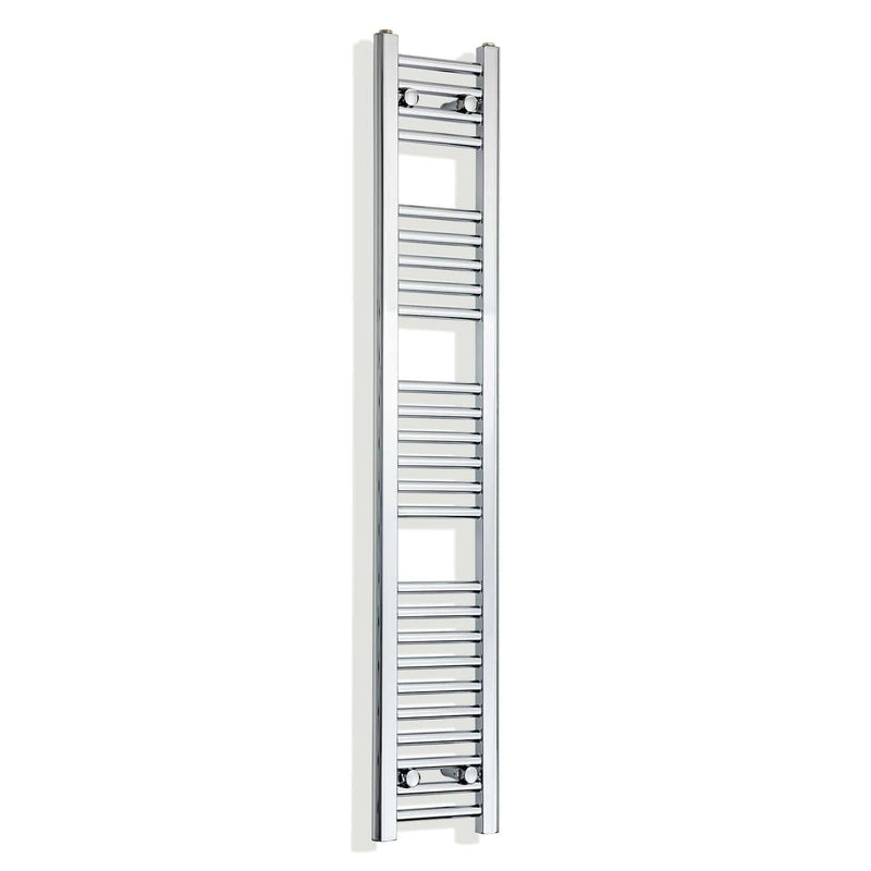 Towel Rail Only 250mm Wide 1400mm High Flat Chrome Heated Towel Rail Radiator