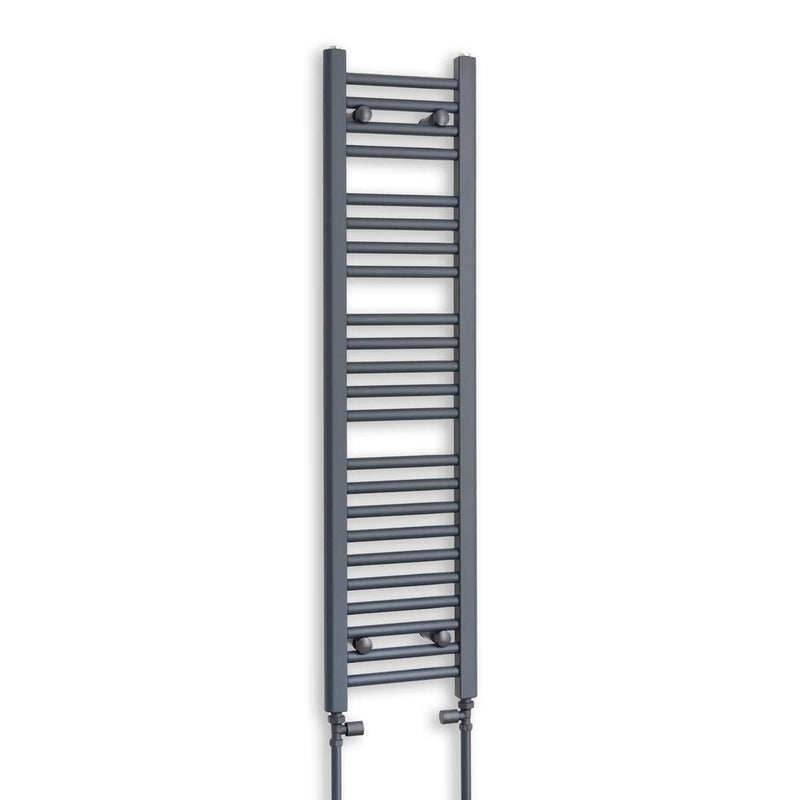 300 x 1200mm Flat Anthracite Sand Grey Heated Towel Radiator