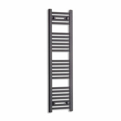 Towel Rail Only 300mm Wide 1200mm High Flat Black Heated Towel Rail Radiator
