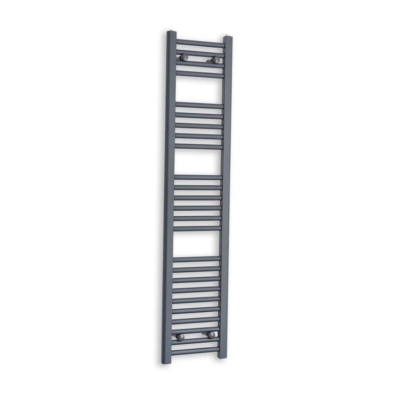 Towel Rail Only 300mm Wide 1400mm High Flat Anthracite Heated Towel Rail
