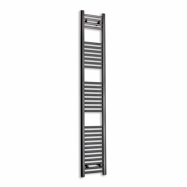Towel Rail Only 300mm Wide 1800mm High Flat Black Towel Rail Radiator HTR