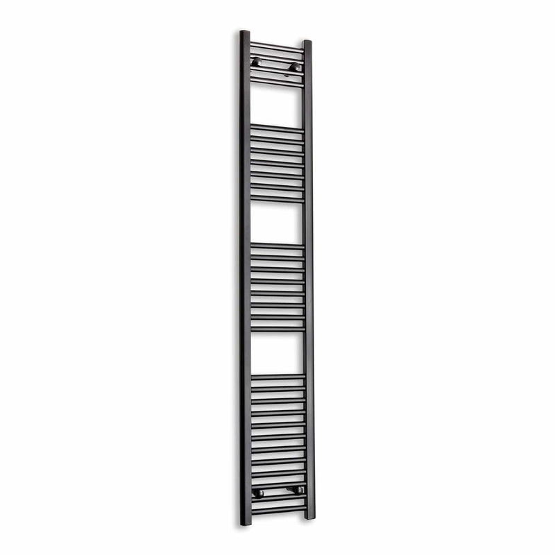Towel Rail Only 300mm Wide 1800mm High Flat Black Towel Rail Radiator HTR