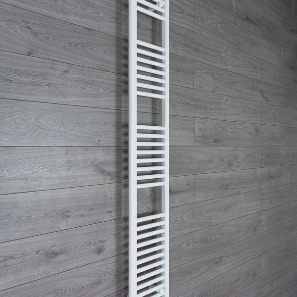 Towel Rail Only 300mm Wide 1800mm High Flat White Heated Towel Rail Radiator